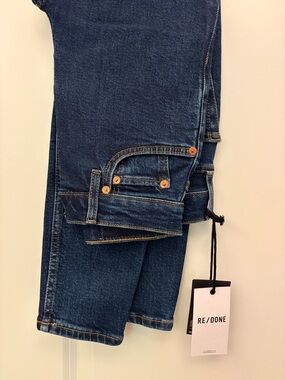 Re/Done high rise skinny Jeans in Dark rinse
